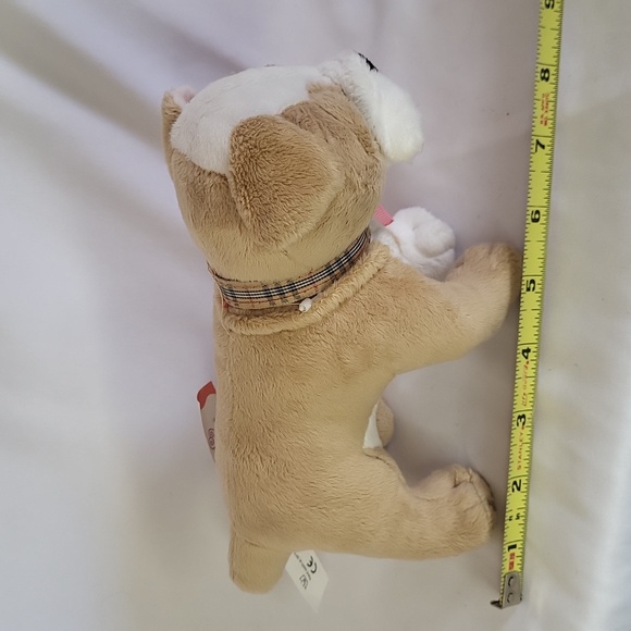 Shar Pei Dog Our Generation Plush Like New Plaid Collar Red Leash - Picture 12 of 13